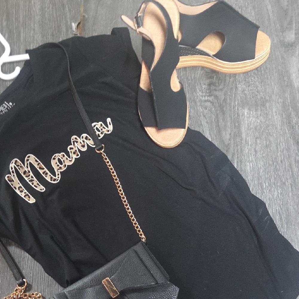 Black Bow-Accent Chain Crossbody Bag